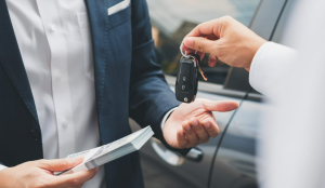 Person buying a car in Maryland