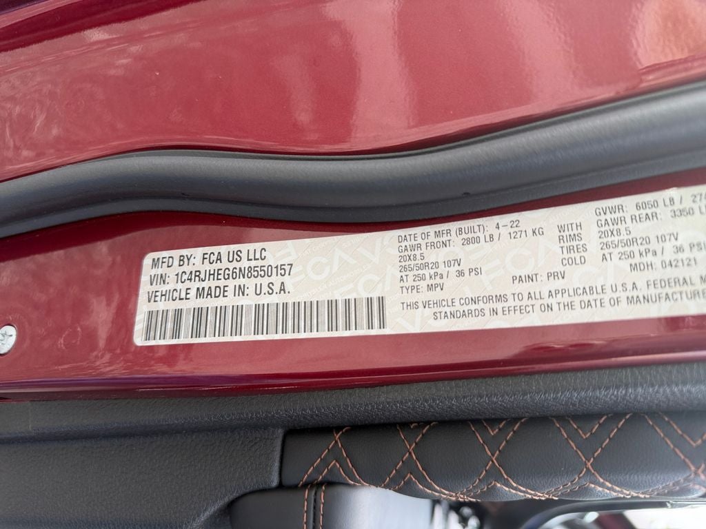 2022 Jeep Grand Cherokee Summit