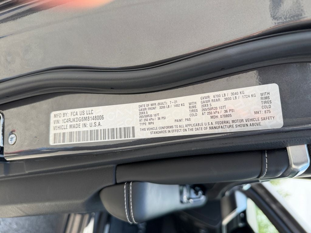 2021 Jeep Grand Cherokee L Overland
