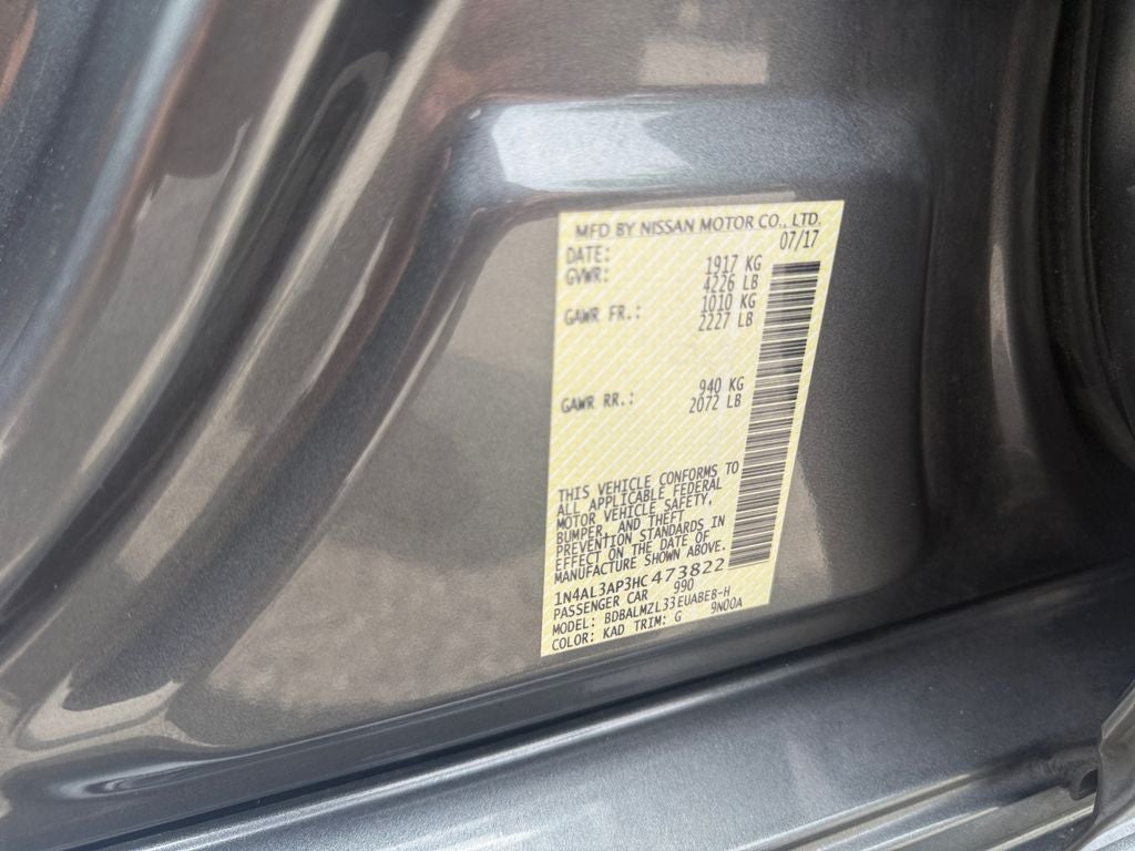 2017 Nissan Altima 2.5 SV