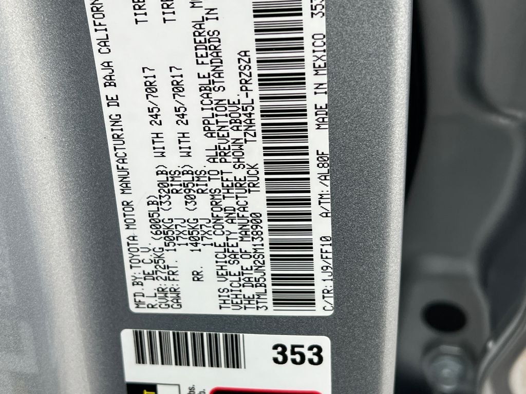 2025 Toyota Tacoma SR5