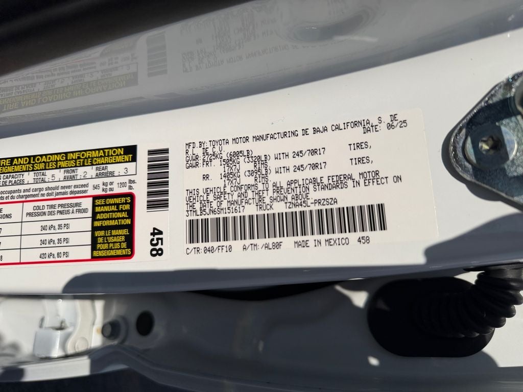 2025 Toyota Tacoma SR5