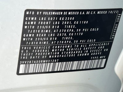 2024 Volkswagen Tiguan 2.0T SE