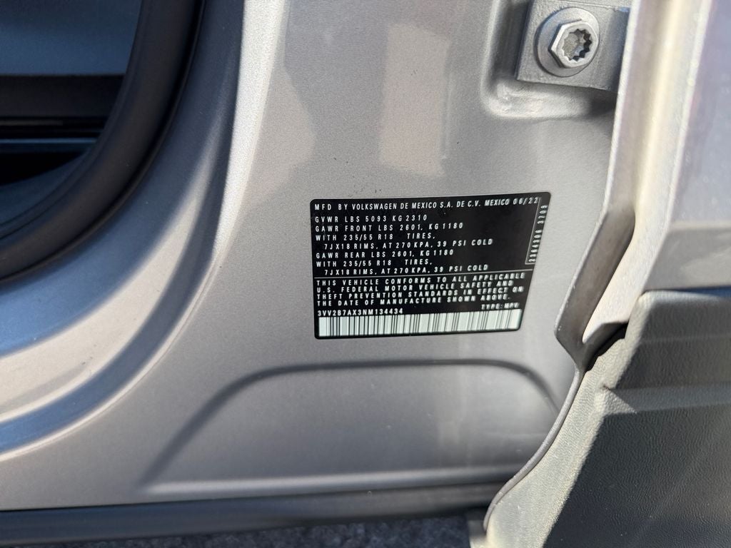 2022 Volkswagen Tiguan 2.0T SE 1 OWNER / CLEAN CARFAX