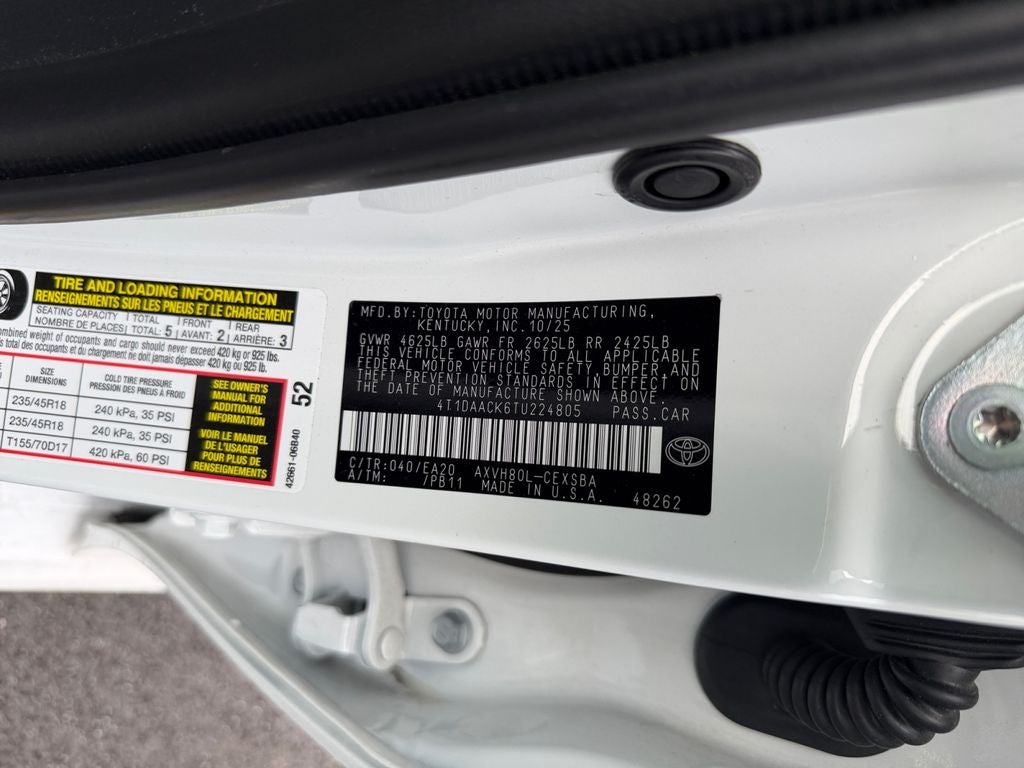 2026 Toyota Camry SE HEATED FRONT SEATS / 12.3" TOYOTA MULTIMEDIA AUDIO