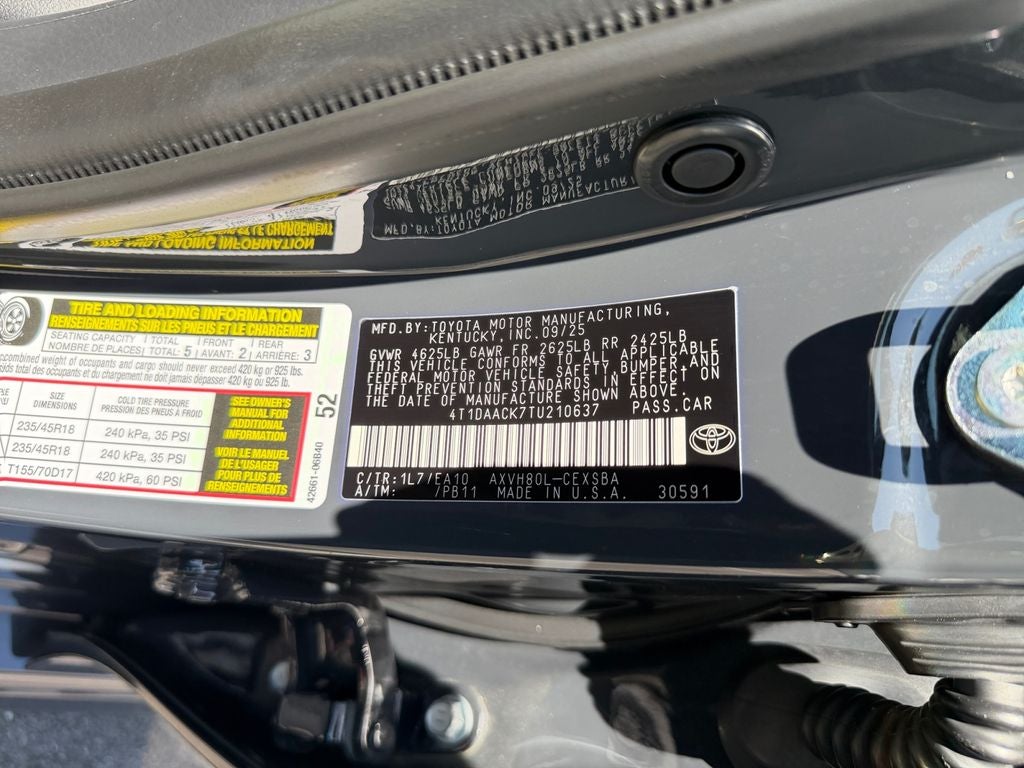 2026 Toyota Camry SE CLEAN CARFAX 1 OWNER