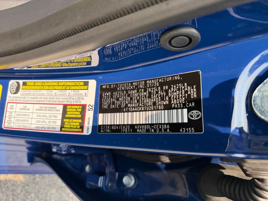 2026 Toyota Camry SE