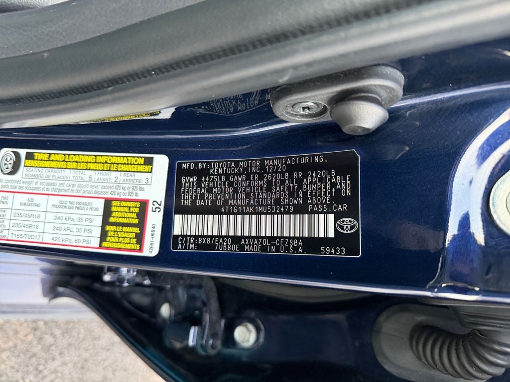 2021 Toyota Camry SE