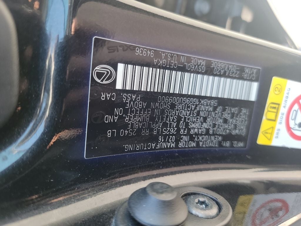 2016 Lexus ES 350 350