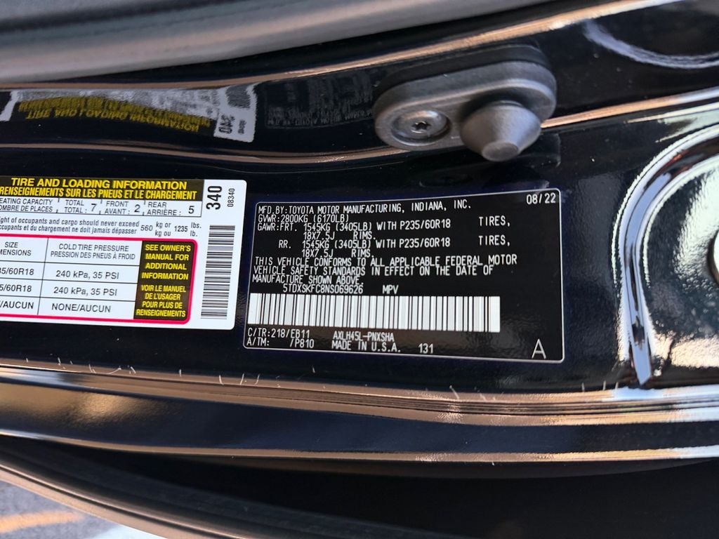 2022 Toyota Sienna XSE 7 Passenger