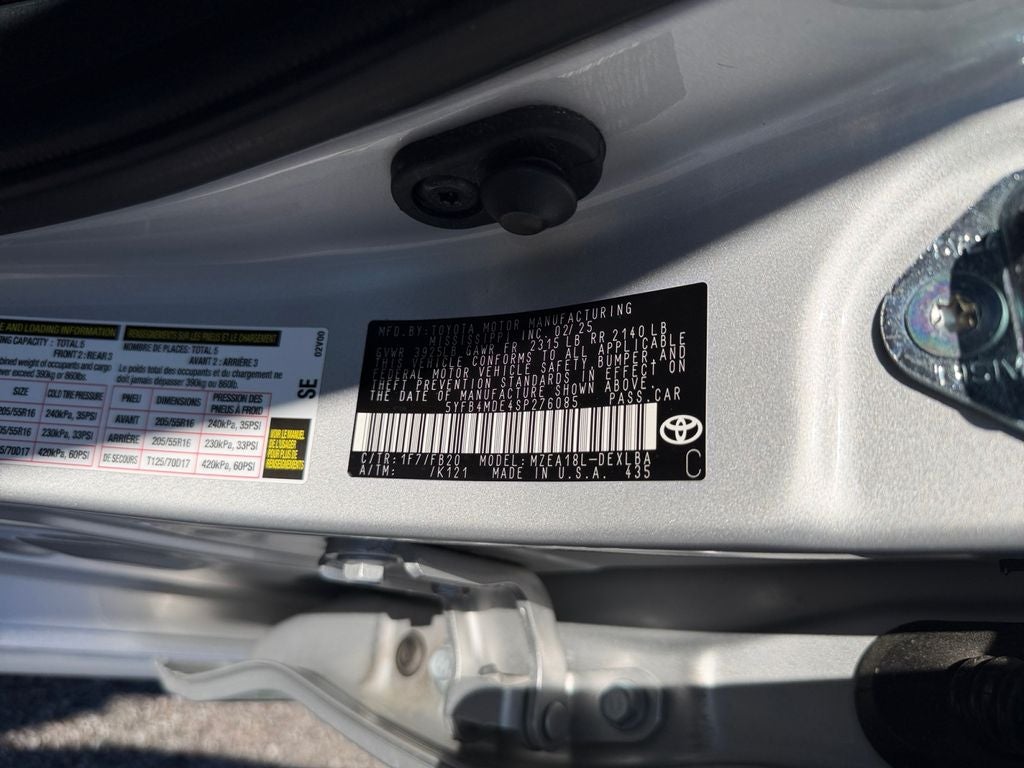 2025 Toyota Corolla LE w/Bluetooth