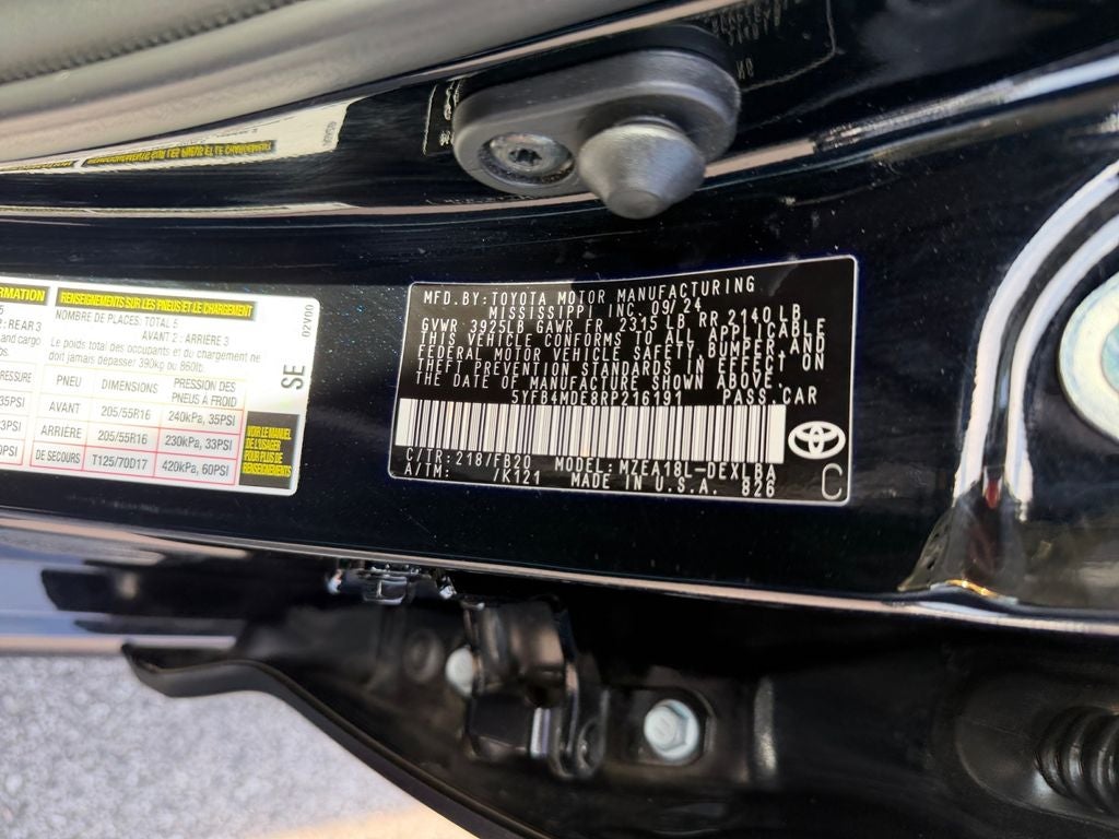2024 Toyota Corolla LE FUEL EFFICIENT