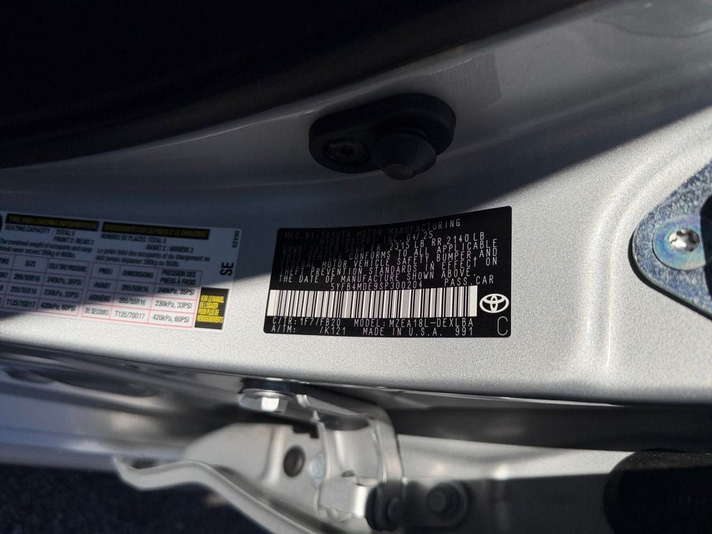2025 Toyota Corolla LE w/Bluetooth