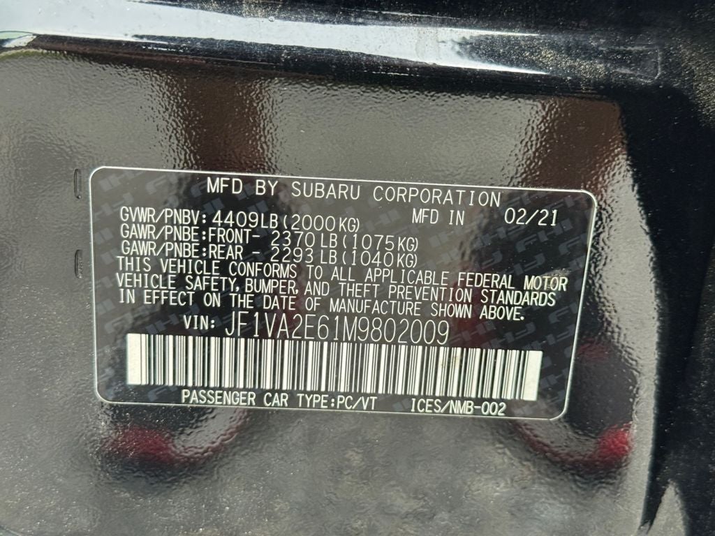 2021 Subaru WRX STi