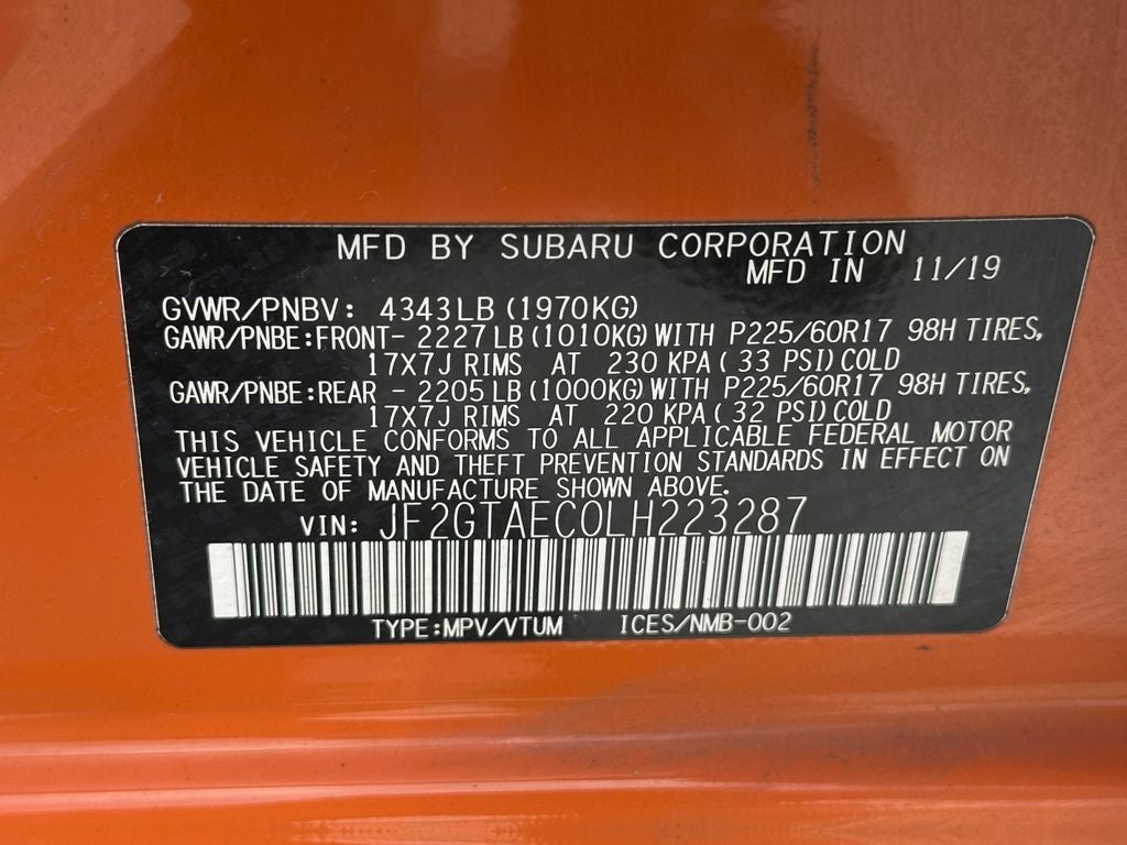 2020 Subaru Crosstrek Premium