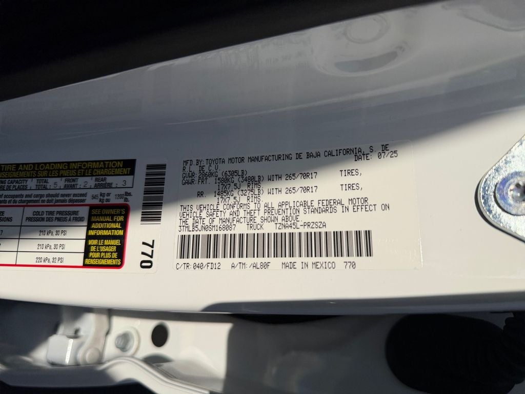 2025 Toyota Tacoma TRD Off-Road