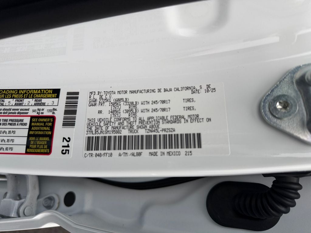 2025 Toyota Tacoma SR5