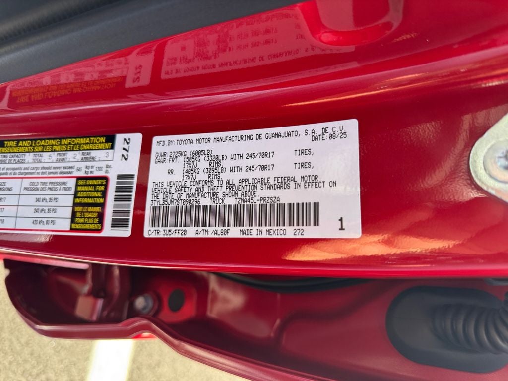 2025 Toyota Tacoma SR5