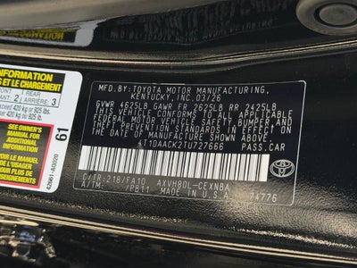 2026 Toyota Camry LE