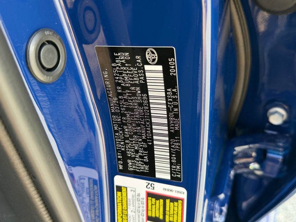 2026 Toyota Camry SE