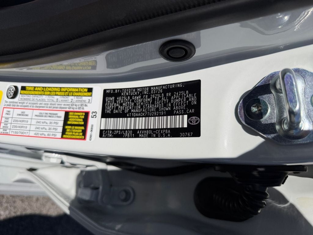 2026 Toyota Camry XSE
