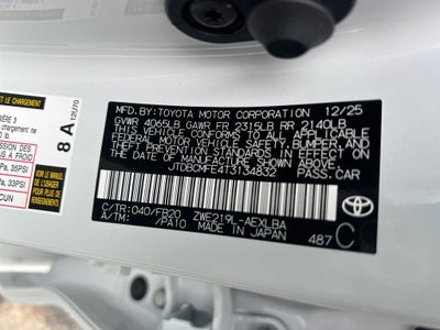 2026 Toyota Corolla Hybrid LE