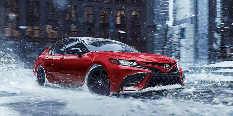 Toyota Camry in Snow