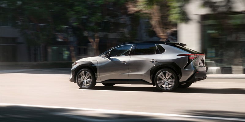 2024 bZ4X Traveling on Road Baltimore, MD