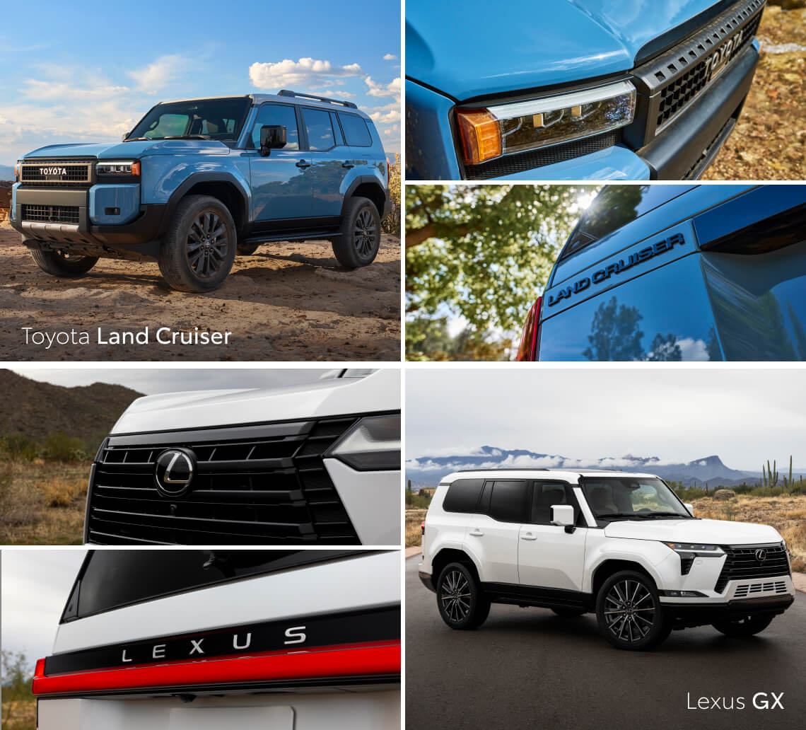 2025 Toyota Land Cruiser vs. 2025 Lexus GX Specs
