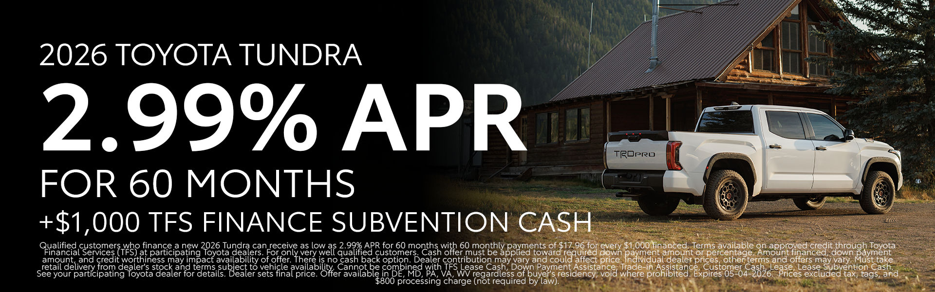 New 2026 Tundra