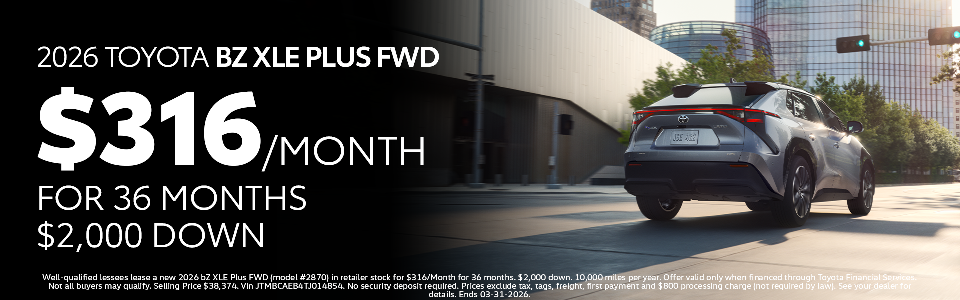 New 2026 bZ ZLE Plus