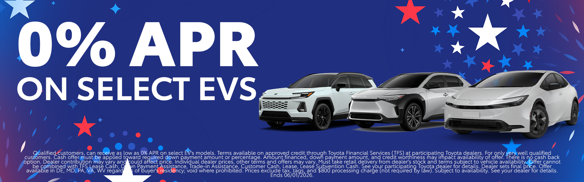 0% APR On Select EV's