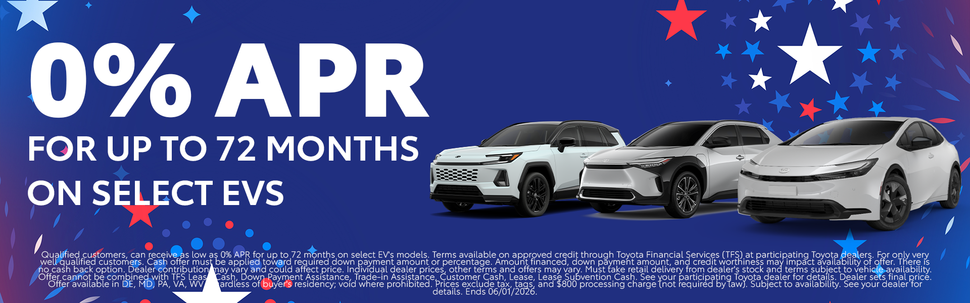 0% APR On Select EV's