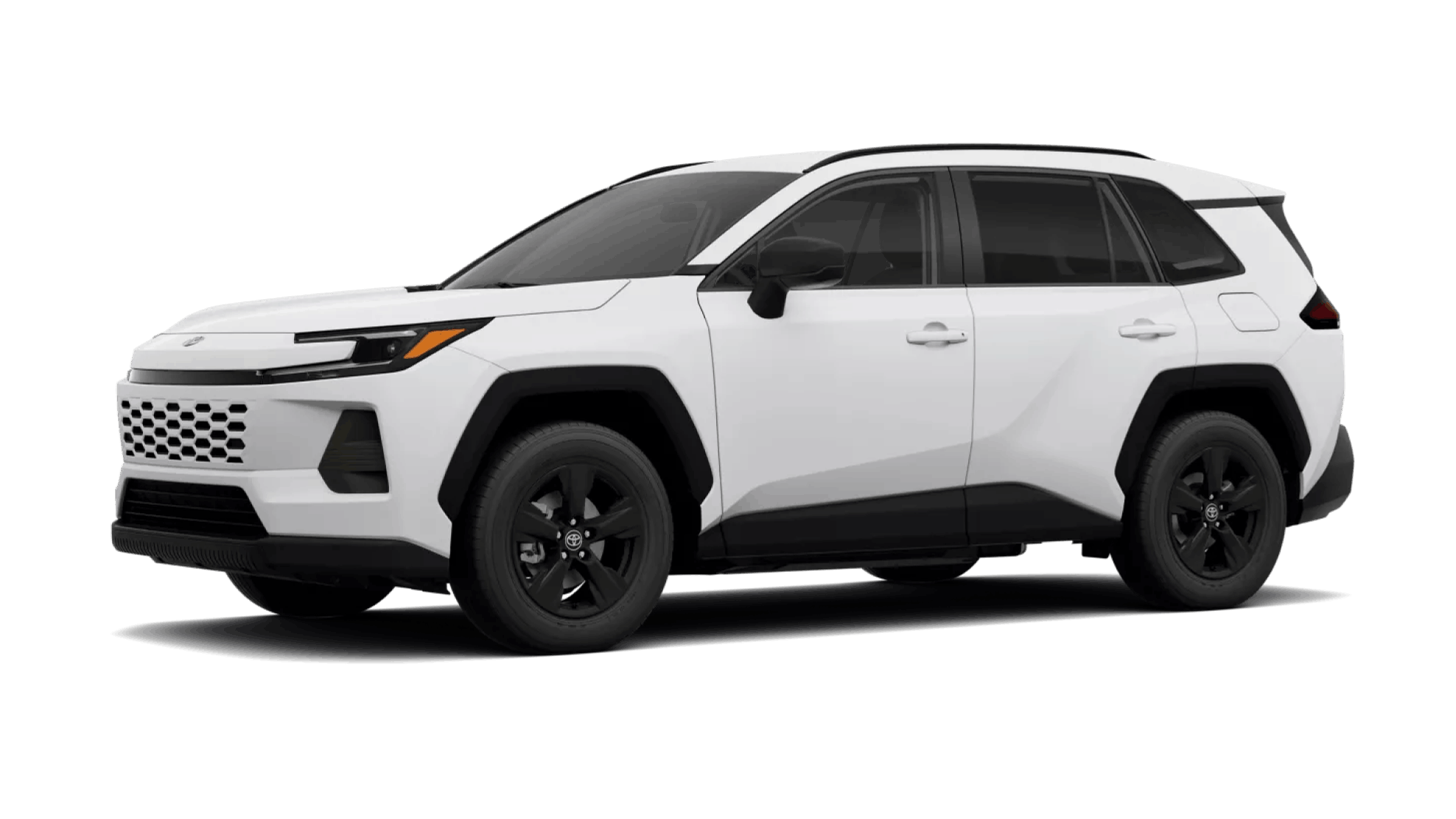 Ice Cloud Toyota RAV4 shown in a front three-quarter view.