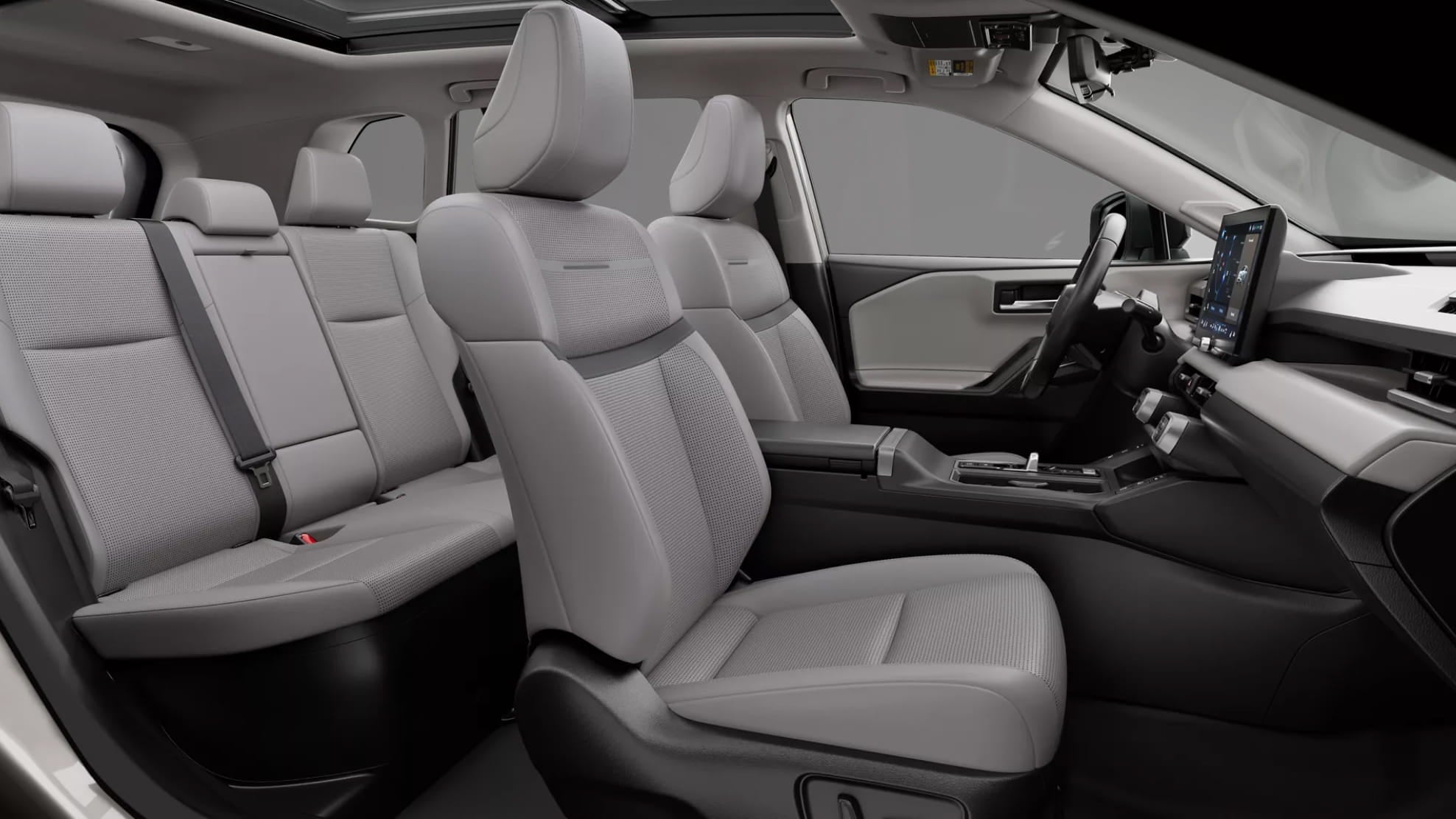 Toyota RAV4 interior featuring light softex seats.