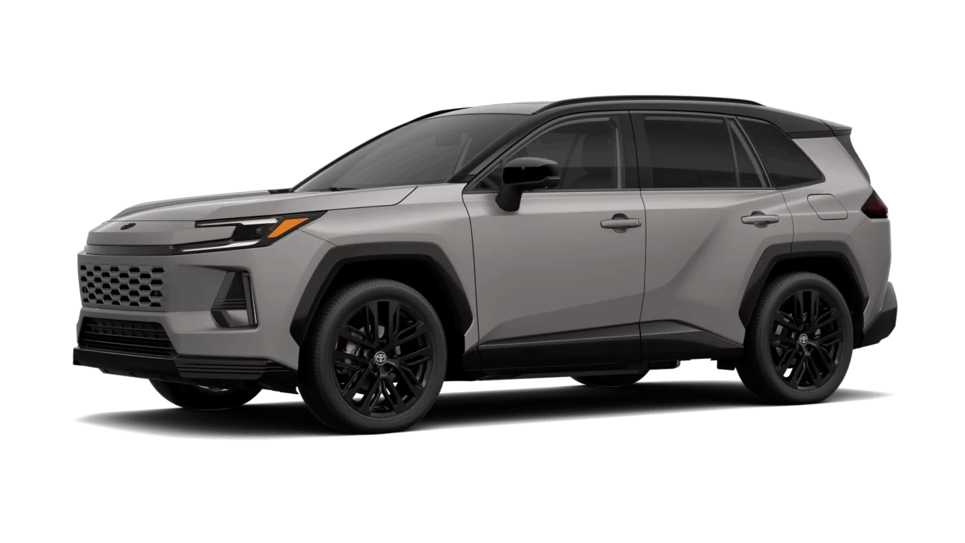 Meteor Shower with Black Toyota RAV4 shown in a front three-quarter view.