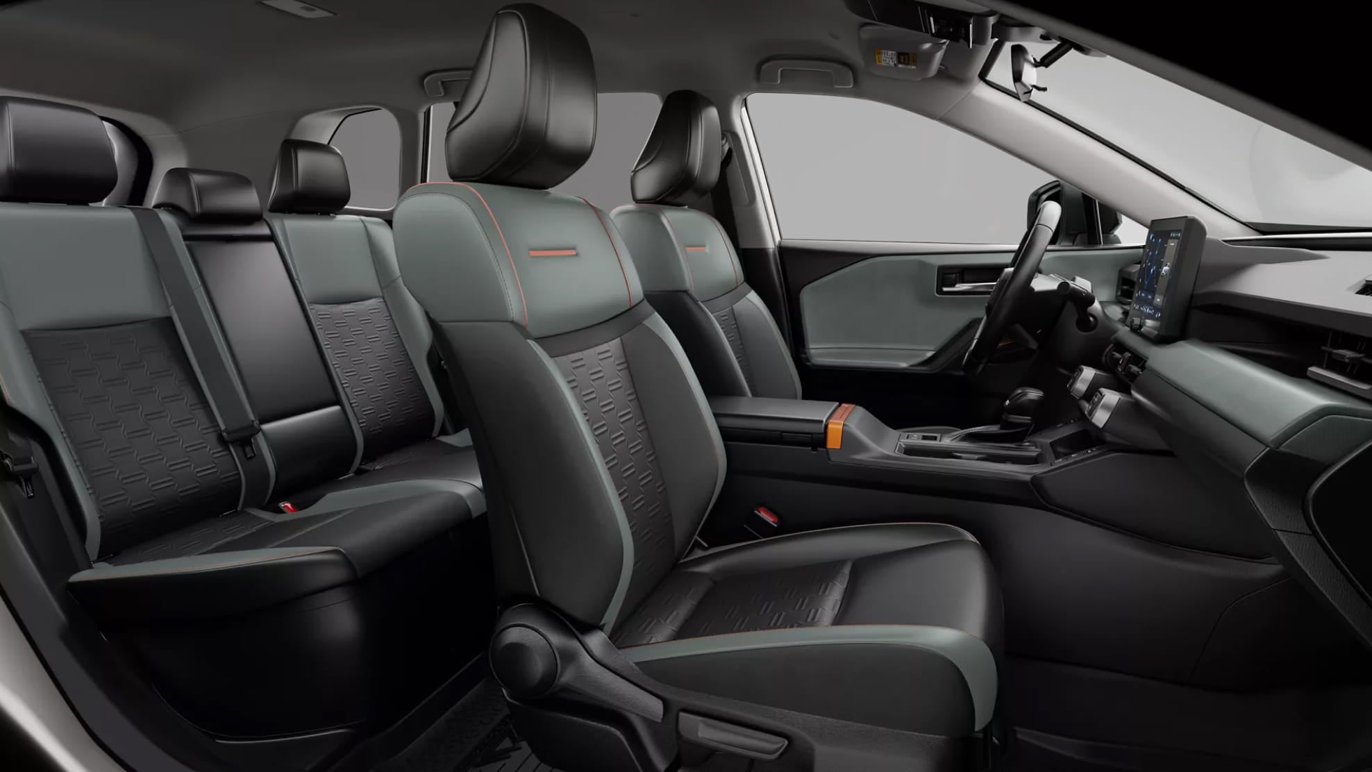 Toyota RAV4 interior featuring mineral softex seats.