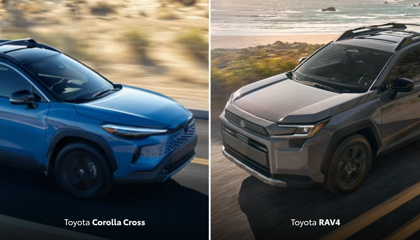 Toyota Corolla Cross vs. Toyota RAV4 Specs