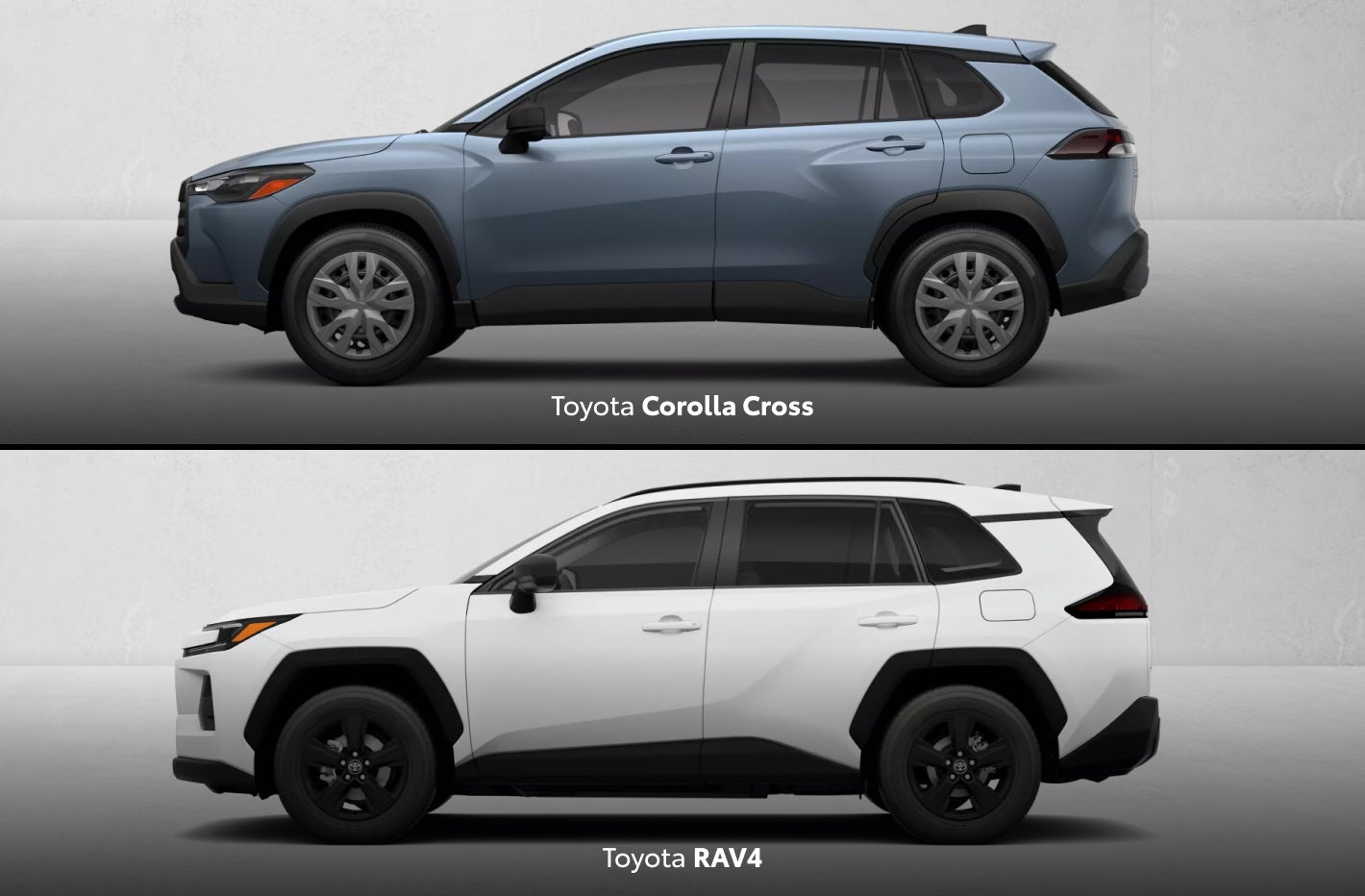 Toyota Corolla Cross vs. Toyota RAV4 Dimensions