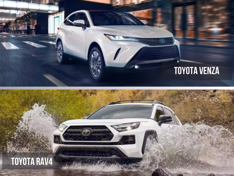 Toyota Venza vs. RAV4, Comparing Dimensions & Features